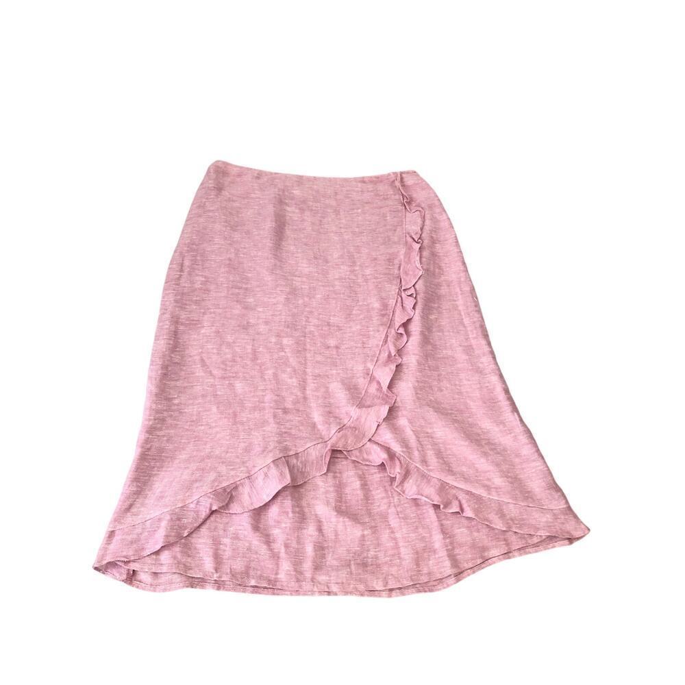 Nine & Company linen rayon short skirt 8‎